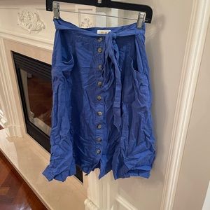 Blue anthropology skirt